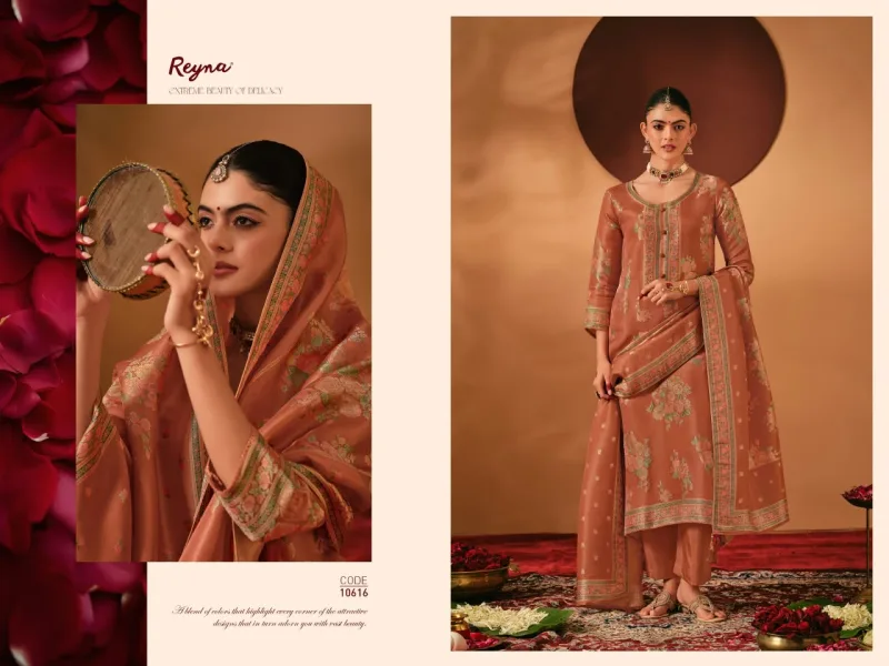 Piya By Reyna Kanjivaram Silk Dress Material